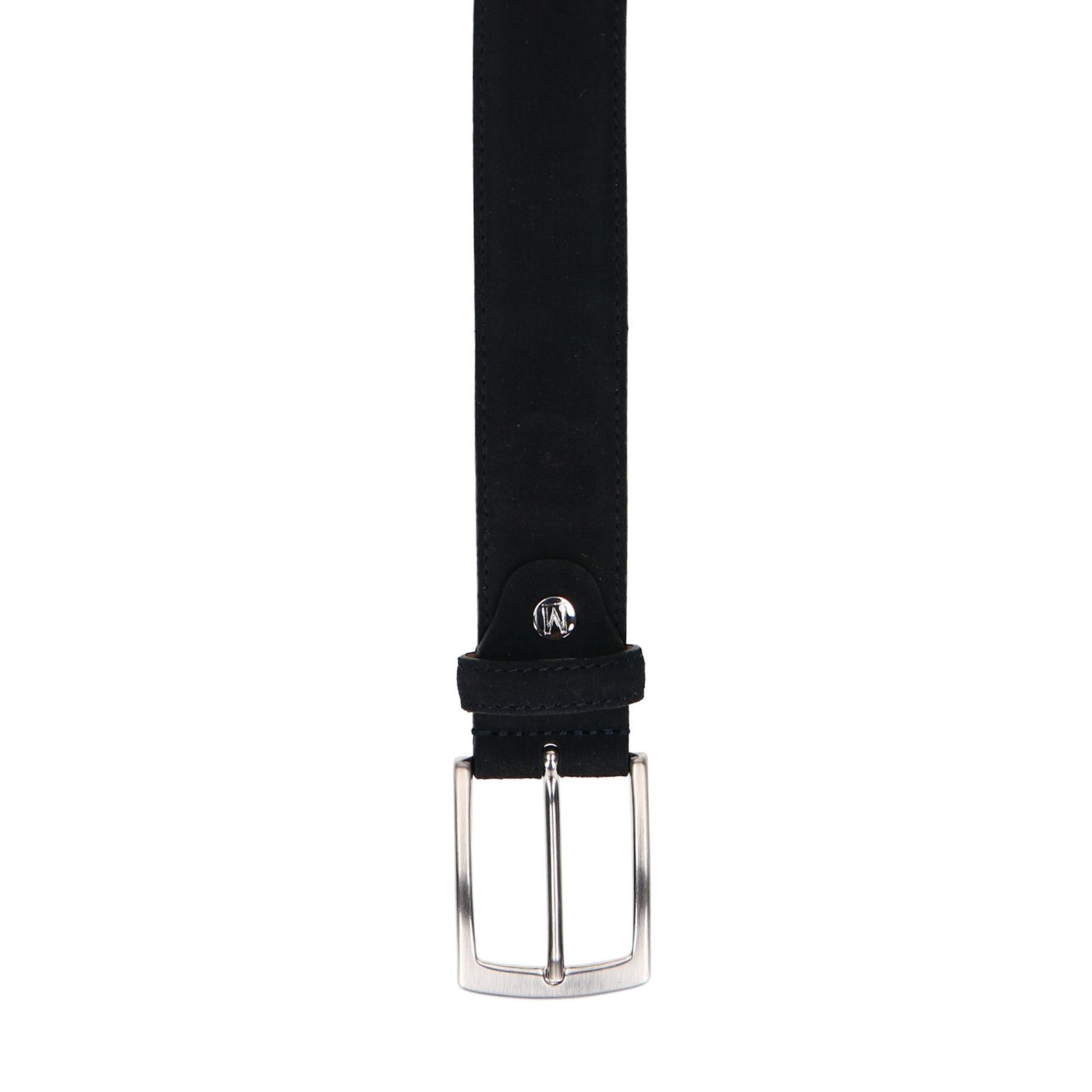Donkerblauwe suède riem
