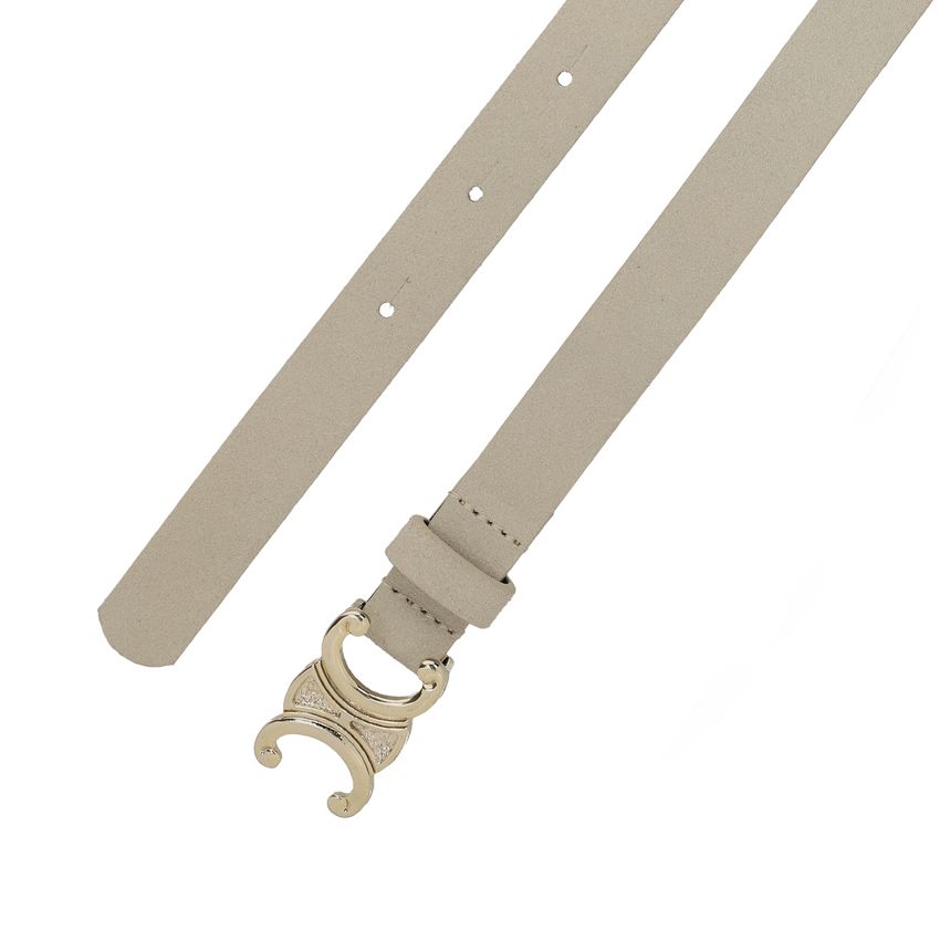 Beige suède dames riem