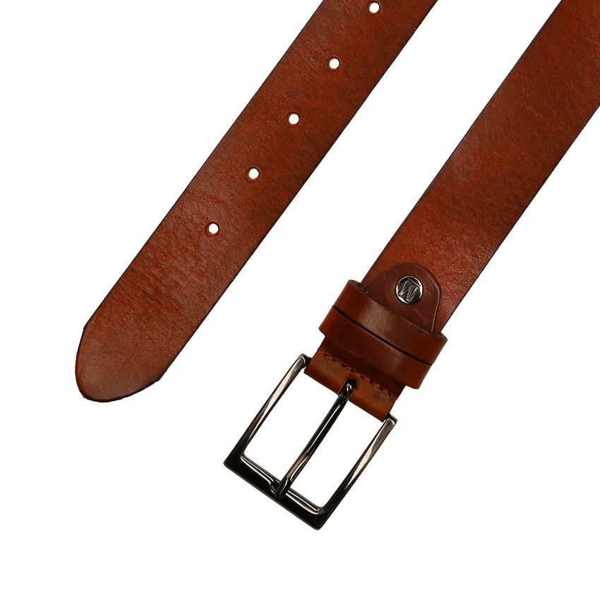 Cognac leren riem