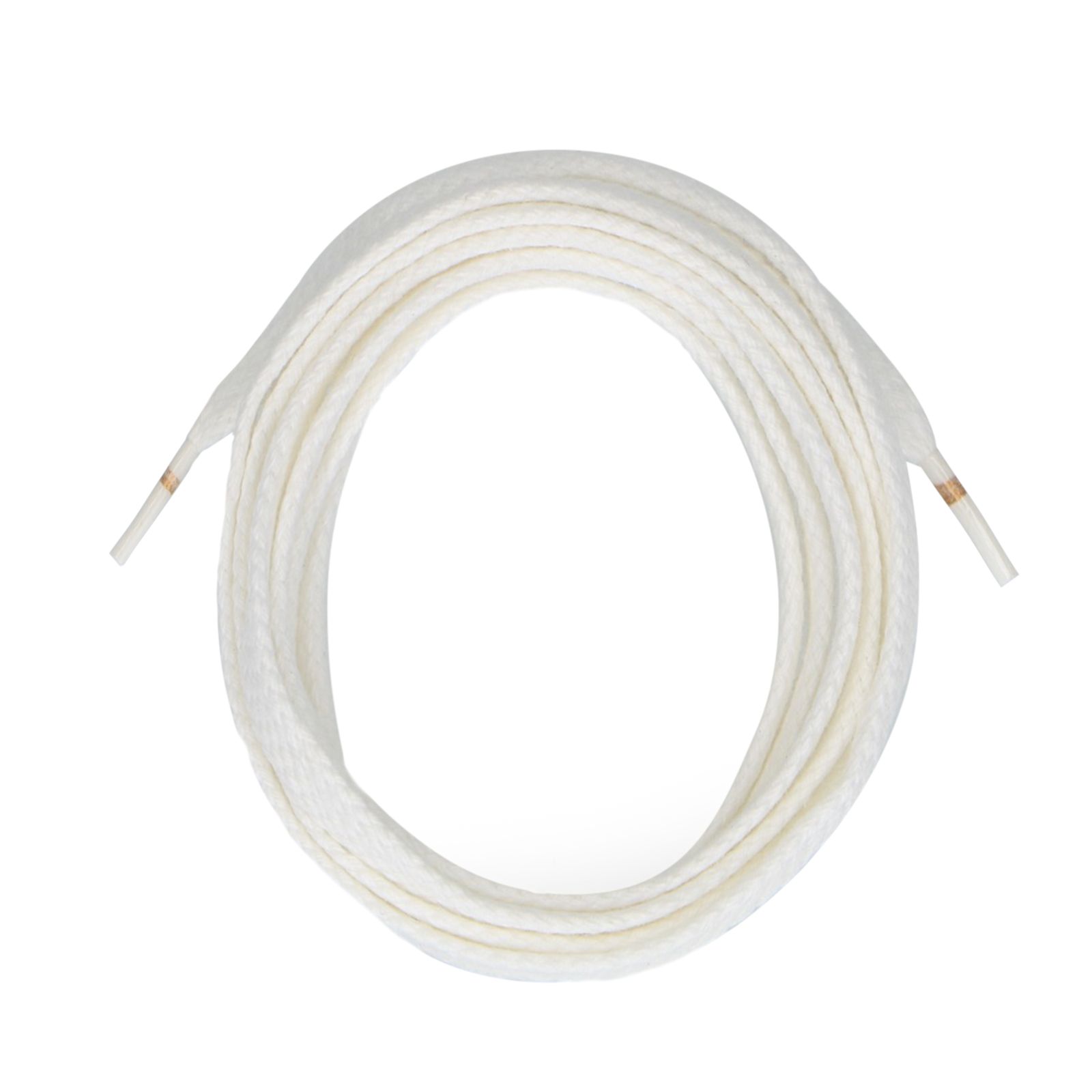 Geflochtene weiße Schnürsenkel (120 cm)